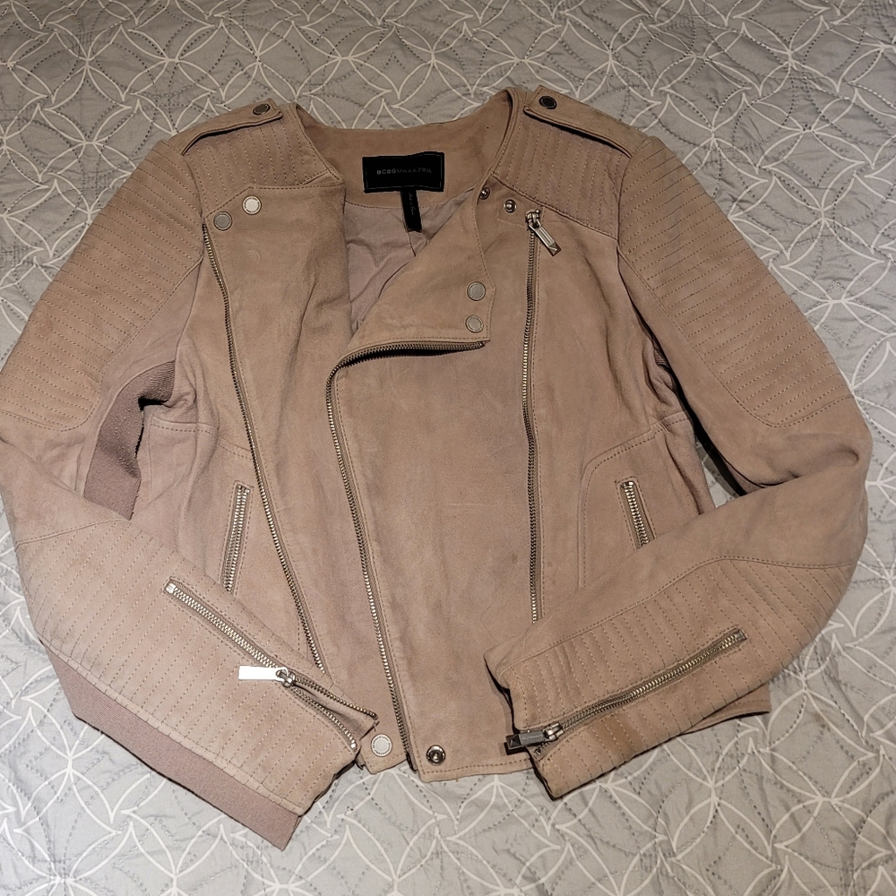 BCBG MAXAZRIA suede jacket